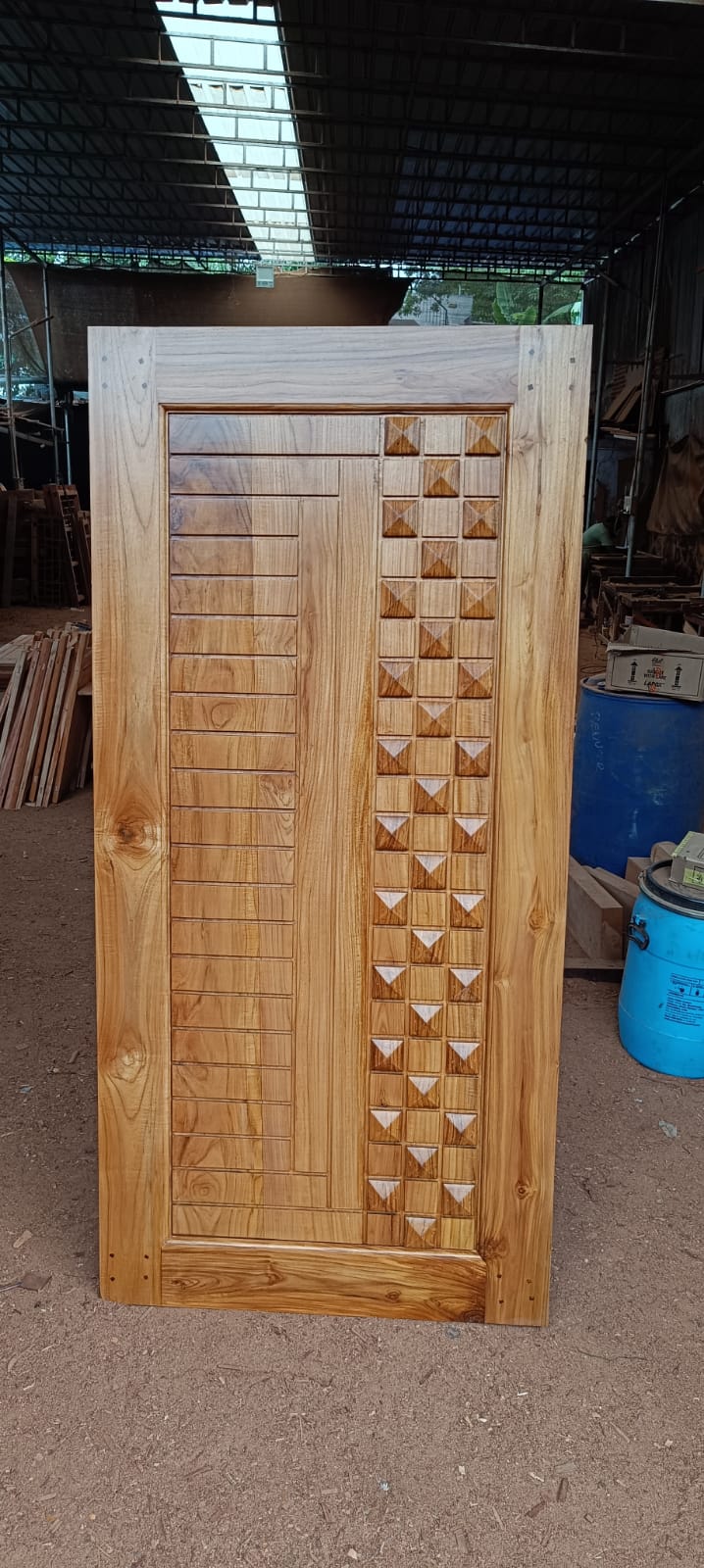 Teak Front Door